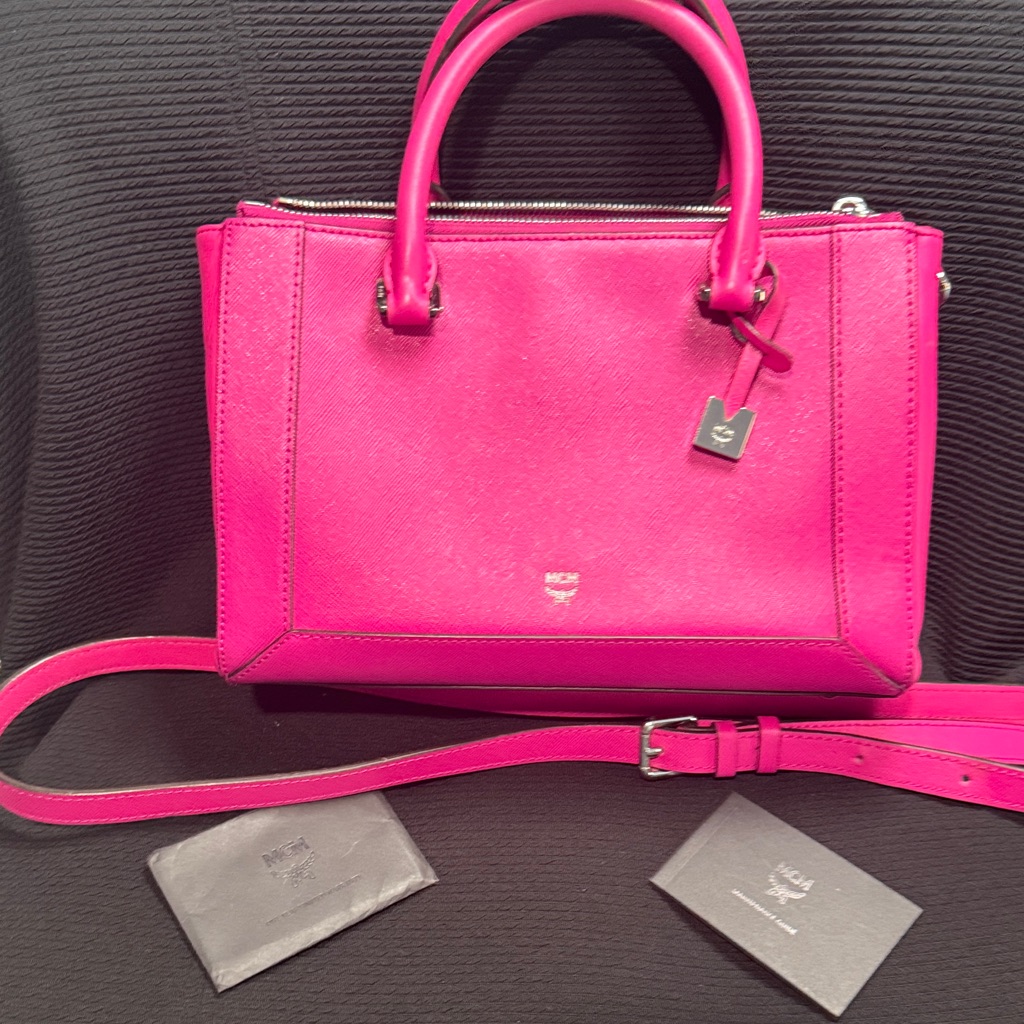 Mcm Fuchsia Satchel Bag